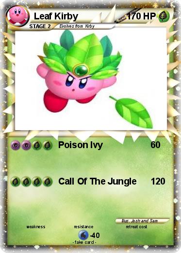 Pokemon Leaf Kirby