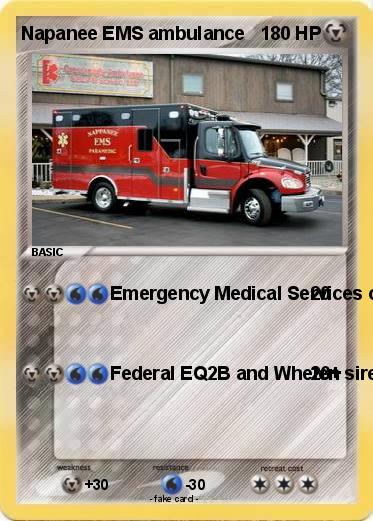 Pokemon Napanee EMS ambulance