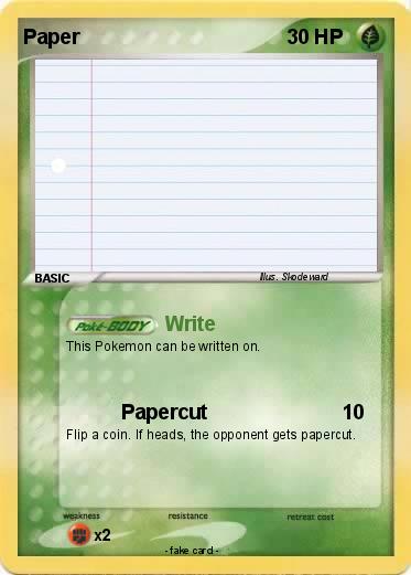 Pokemon Paper