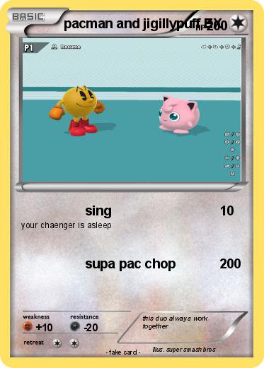 Pokemon pacman and jigillypuff EX