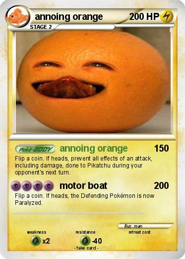 Pokemon annoing orange