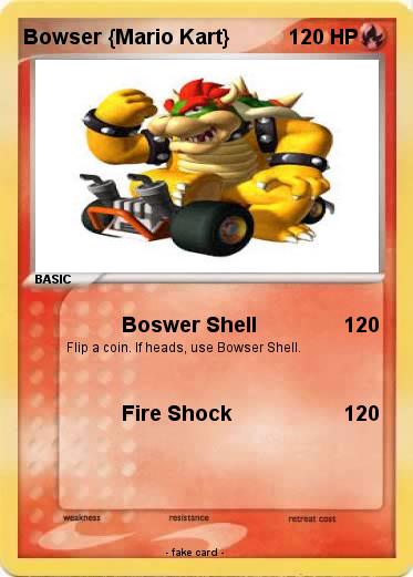 Pokemon Bowser Mario Kart