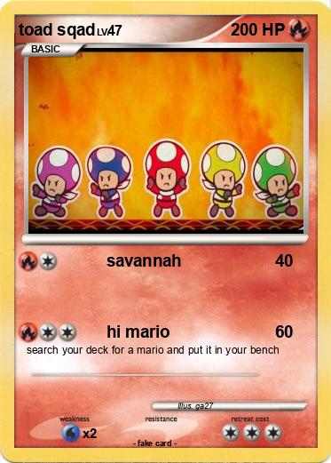 Pokemon toad sqad