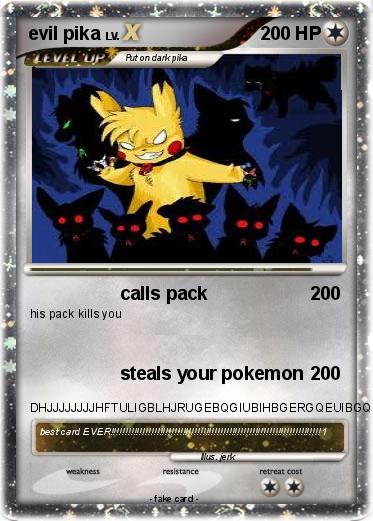Pokemon evil pika