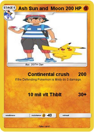 Pokemon Ash Sun and  Moon