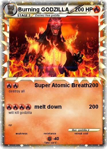 Pokemon Burning GODZILLA