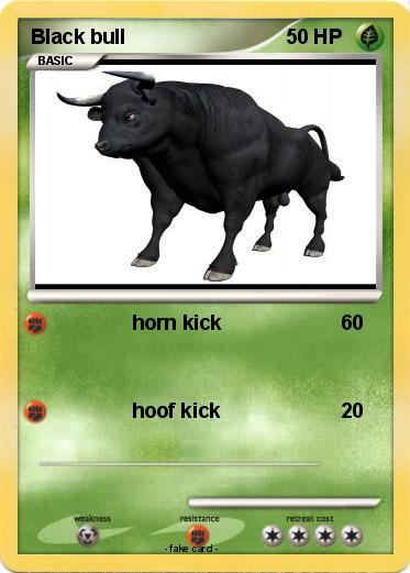 Pokemon Black bull