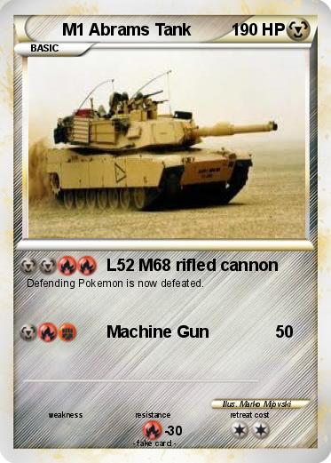 Pokemon M1 Abrams Tank