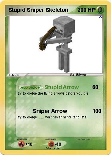 Pokemon Stupid Sniper Skeleton