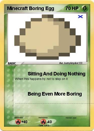 Pokemon Minecraft Boring Egg