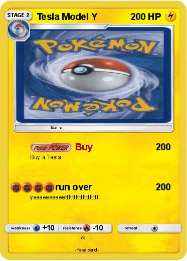 Pokemon Tesla Model Y