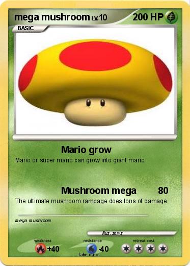 Pokemon mega mushroom