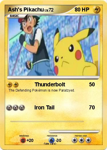 Pokemon Ash's Pikachu