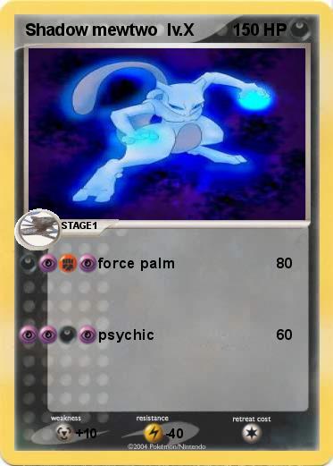 Pokemon Shadow mewtwo  lv.X