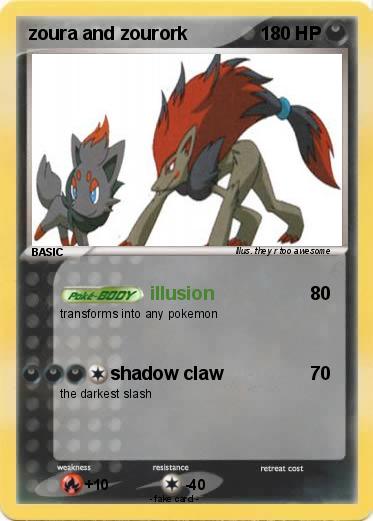 Pokemon zoura and zourork
