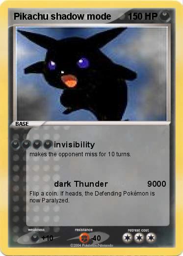 Pokemon Pikachu shadow mode