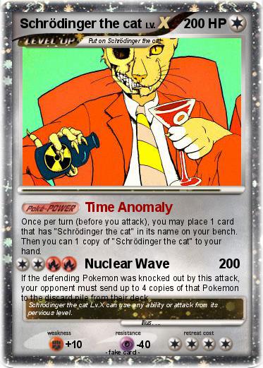 Pokemon Schrödinger the cat