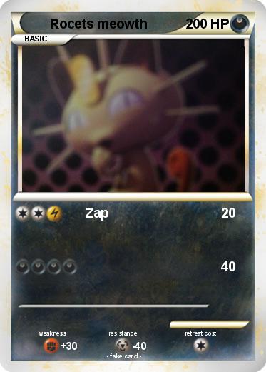Pokemon Rocets meowth