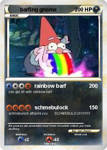 Pokemon barfing gnome