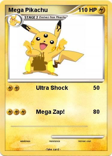 Pokemon Mega Pikachu