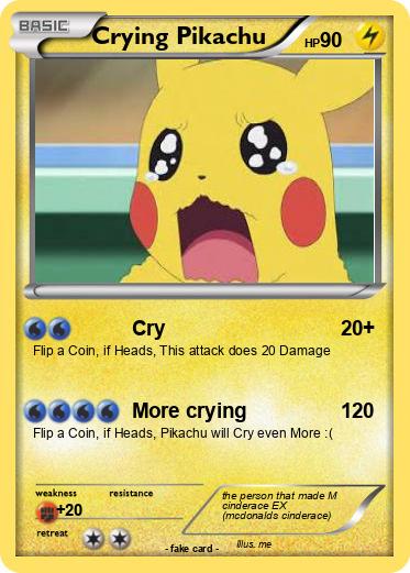 Pokemon Crying Pikachu