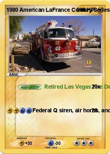 Pokemon 1980 American LaFrance Century Series