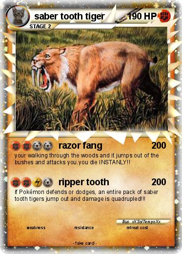 Pokemon saber tooth tiger
