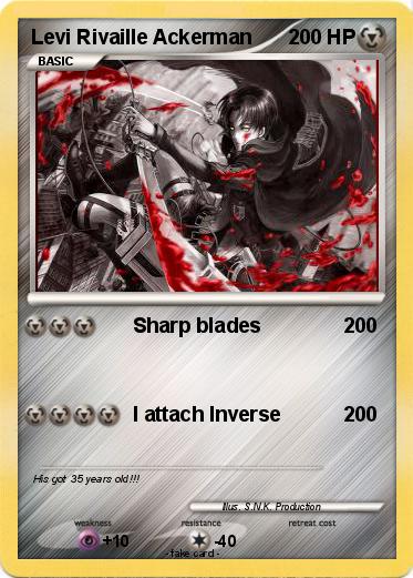 Pokemon Levi Rivaille Ackerman