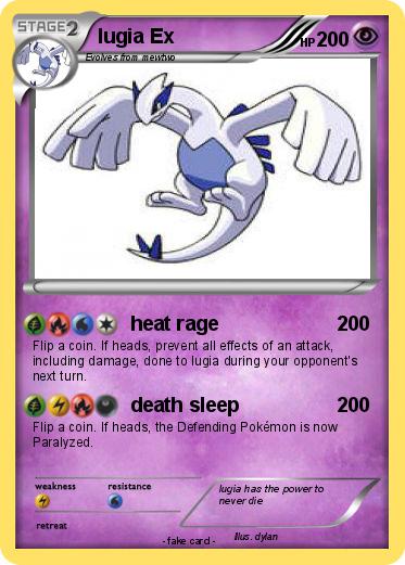 Pokemon lugia Ex