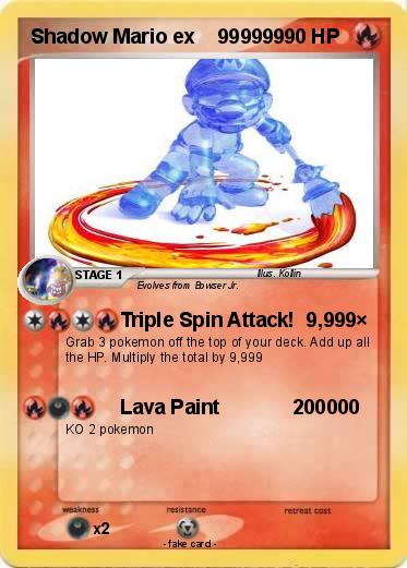 Pokemon Shadow Mario ex    999999
