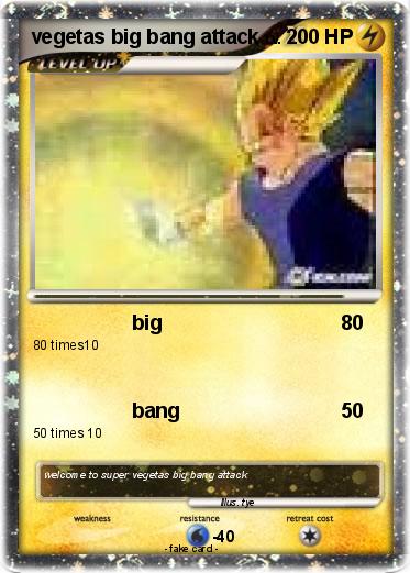 Pokemon vegetas big bang attack