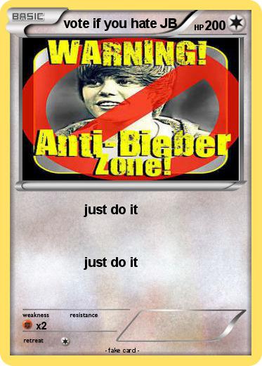 Pokemon vote if you hate JB