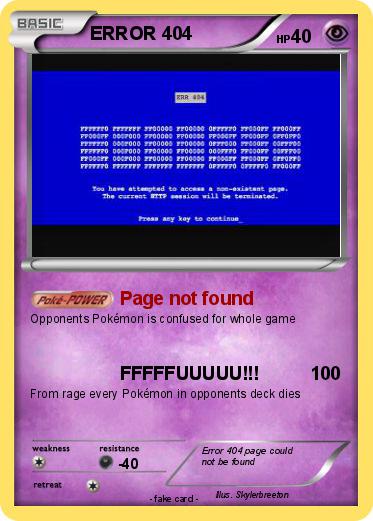 Pokemon ERROR 404