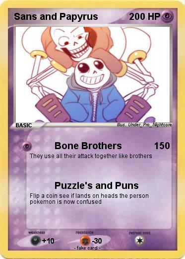 Pokemon Sans and Papyrus