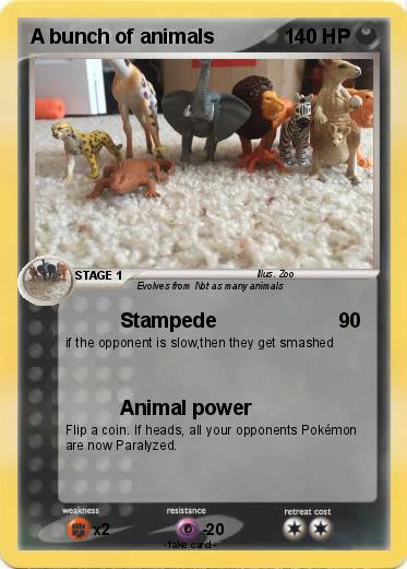 Pokemon A bunch of animals