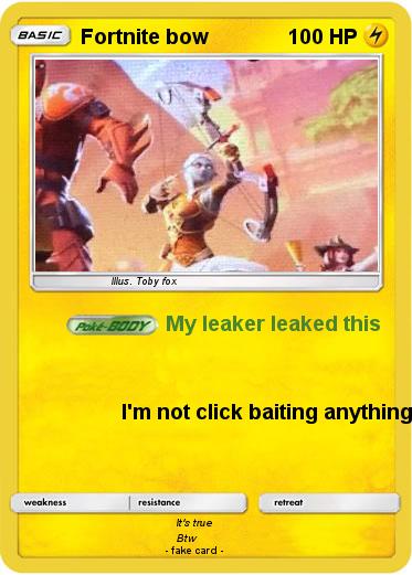 Pokemon Fortnite bow