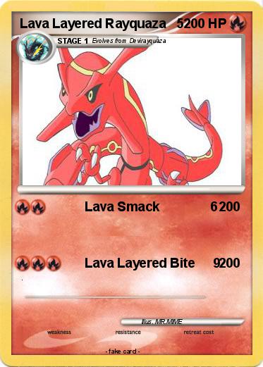 Pokemon Lava Layered Rayquaza   5
