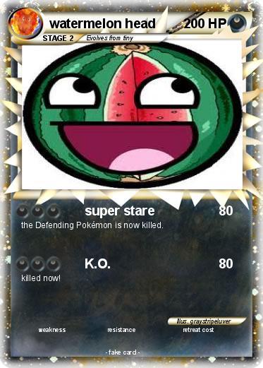 Pokemon watermelon head