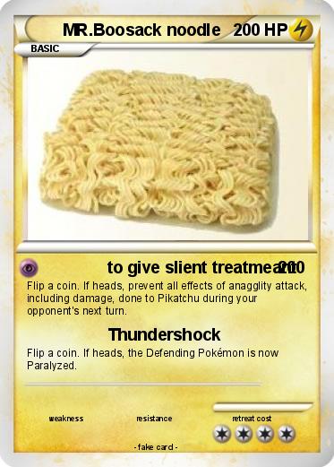 Pokemon MR.Boosack noodle