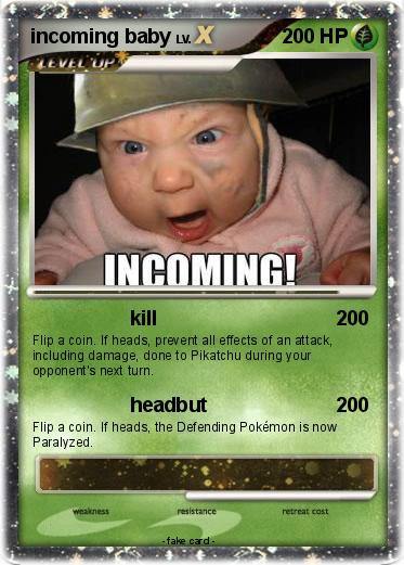 Pokemon incoming baby