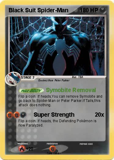 Pokemon Black Suit Spider-Man