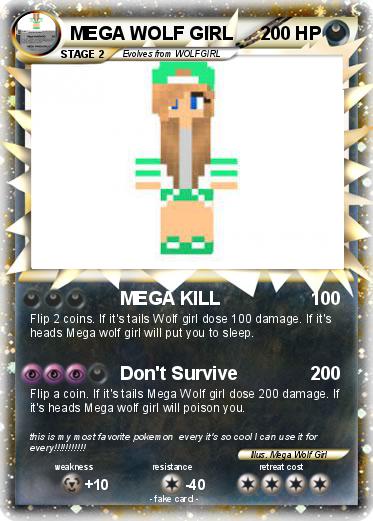 Pokemon MEGA WOLF GIRL