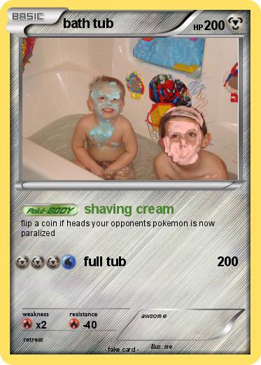 Pokemon bath tub