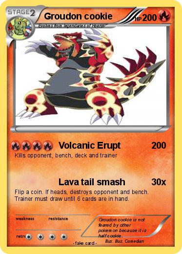 Pokemon Groudon cookie
