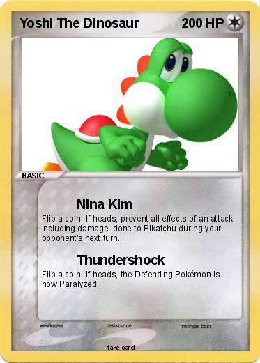Pokemon Yoshi The Dinosaur