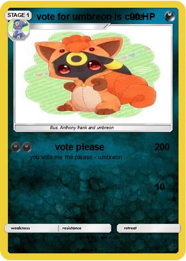 Pokemon vote for umbreon is cute