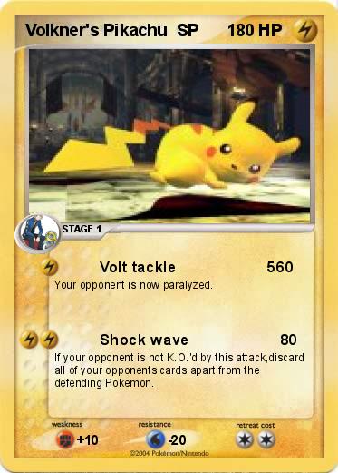 Pokemon Volkner's Pikachu  SP      1