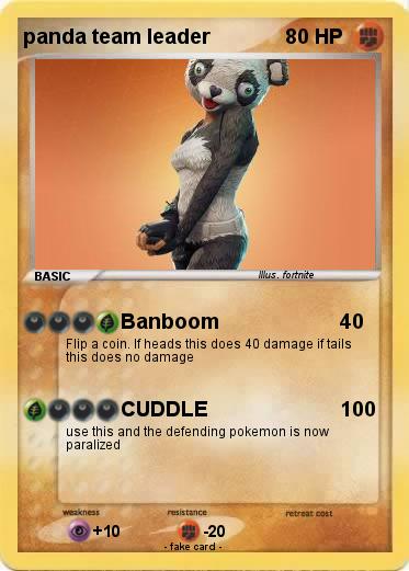 Pokemon panda team leader