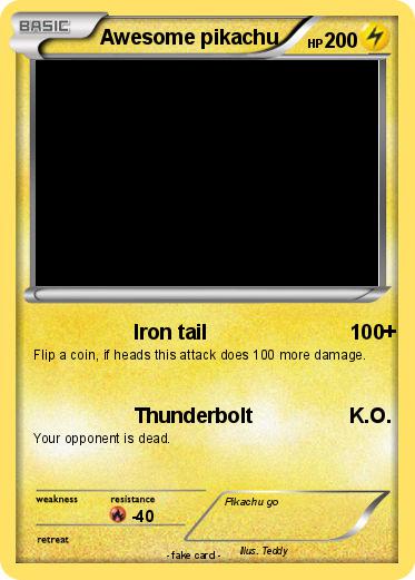 Pokemon Awesome pikachu