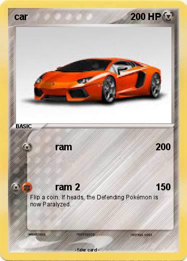 Pokemon car